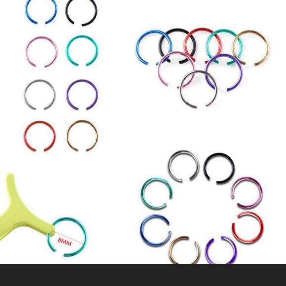 8 nose ring hoops - Picture 4 of 4